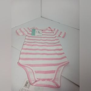 Aden by aden + anais Apperal Bodysuit Pink / White Set of 2 Baby Clothes